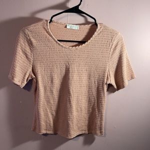 Mauve Paper Crane  stretchy tee S